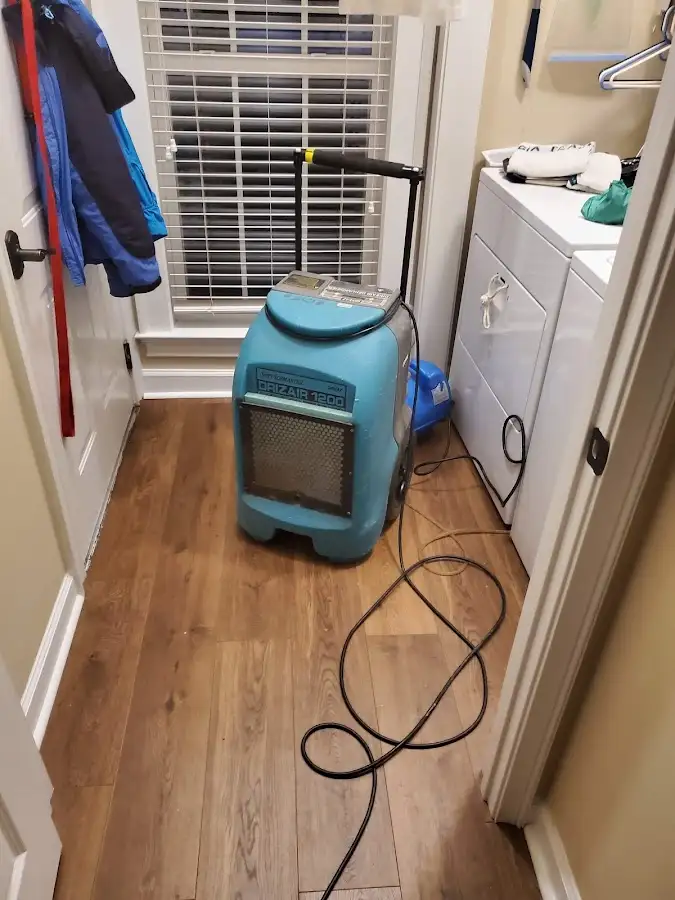 Commercial dehumidifier deployed for Crawl Space Restoration in Seymour